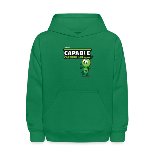 Capable Caterpillar Character Comfort Kids Hoodie - kelly green