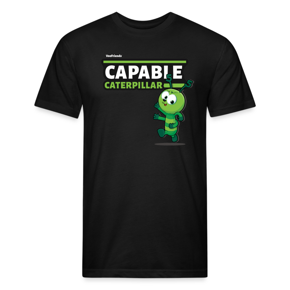Capable Caterpillar Character Comfort Adult Tee - black