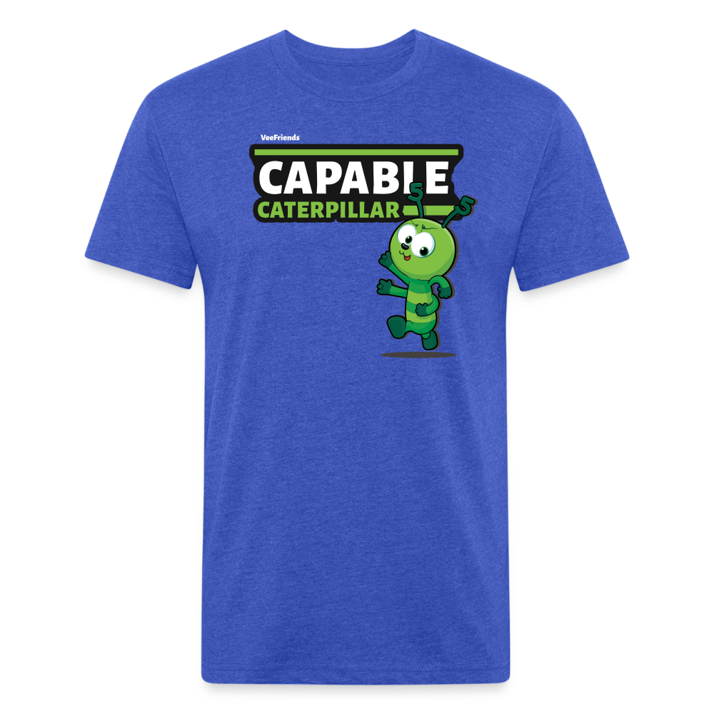 Capable Caterpillar Character Comfort Adult Tee - heather royal