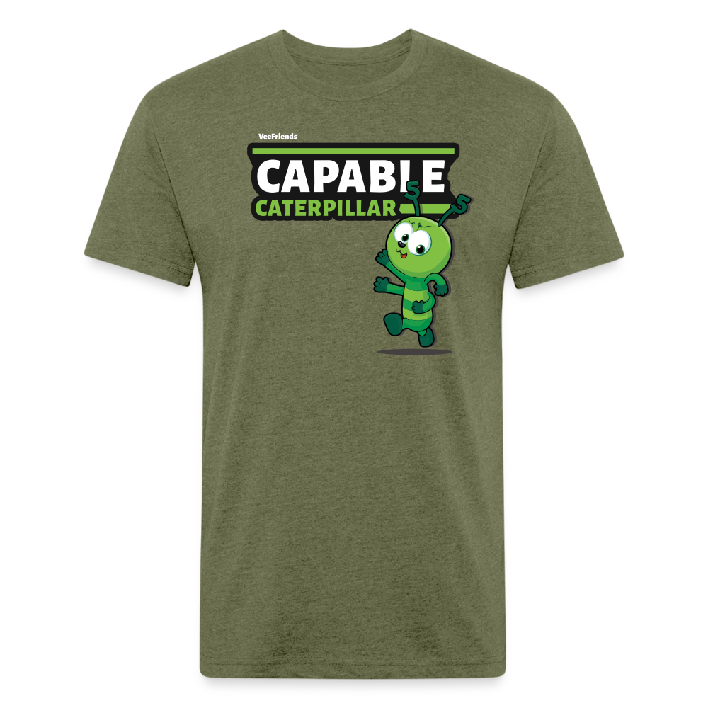 Capable Caterpillar Character Comfort Adult Tee - heather military green