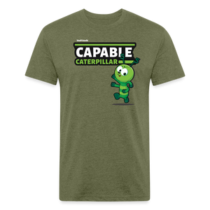 Capable Caterpillar Character Comfort Adult Tee - heather military green