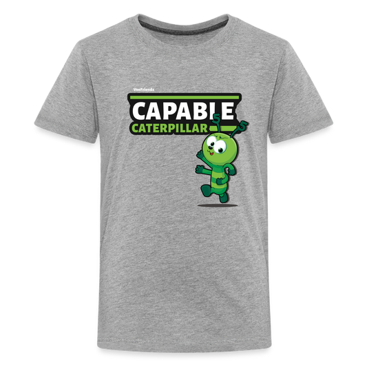 Capable Caterpillar Character Comfort Kids Tee - heather gray