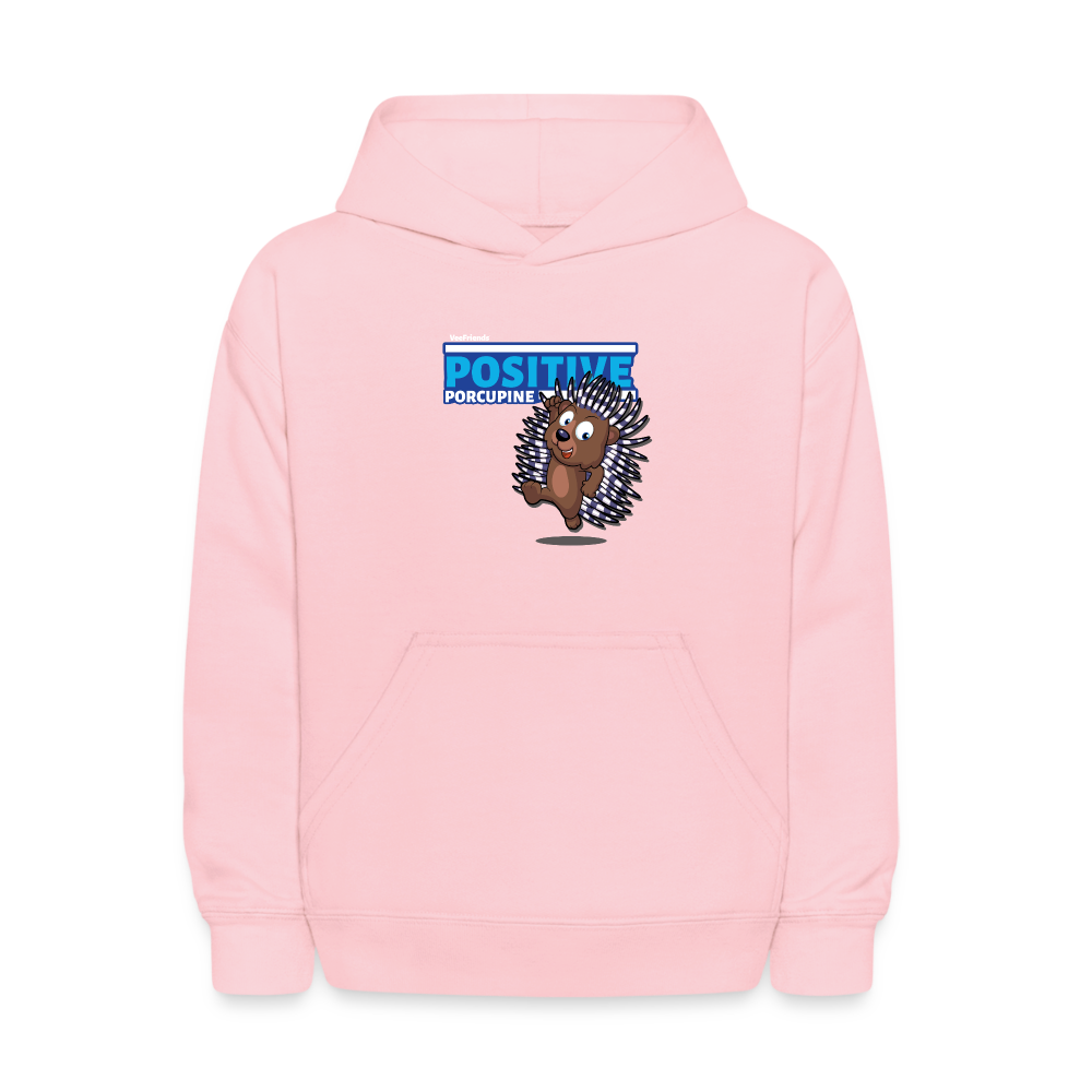 Positive Porcupine Character Comfort Kids Hoodie - pink