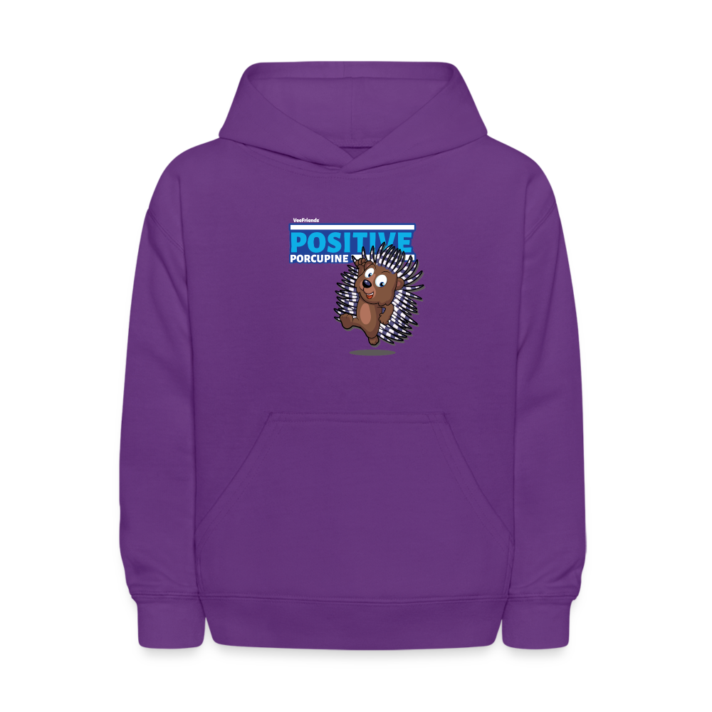 
            
                Load image into Gallery viewer, Positive Porcupine Character Comfort Kids Hoodie - purple
            
        