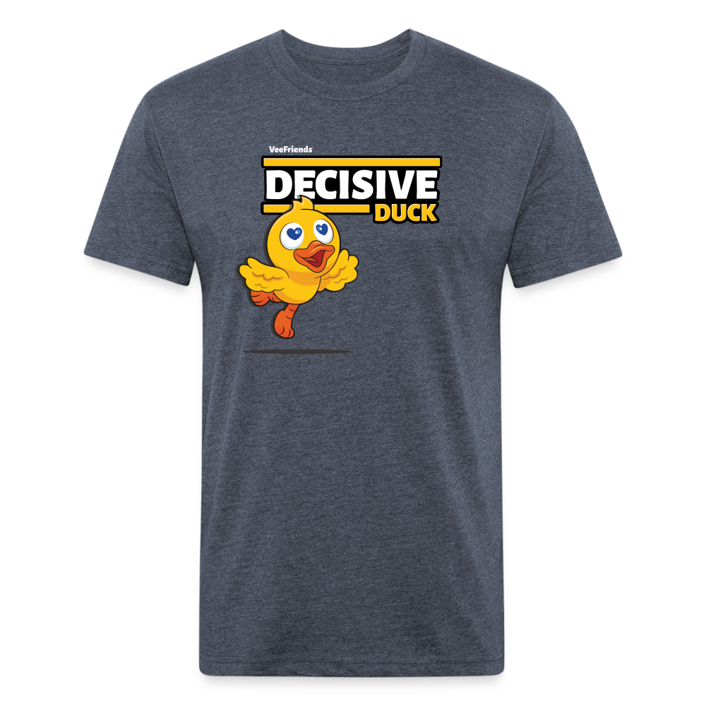 Decisive Duck Character Comfort Adult Tee - heather navy