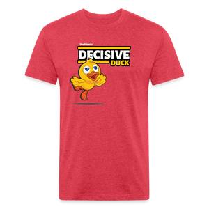 Decisive Duck Character Comfort Adult Tee - heather red