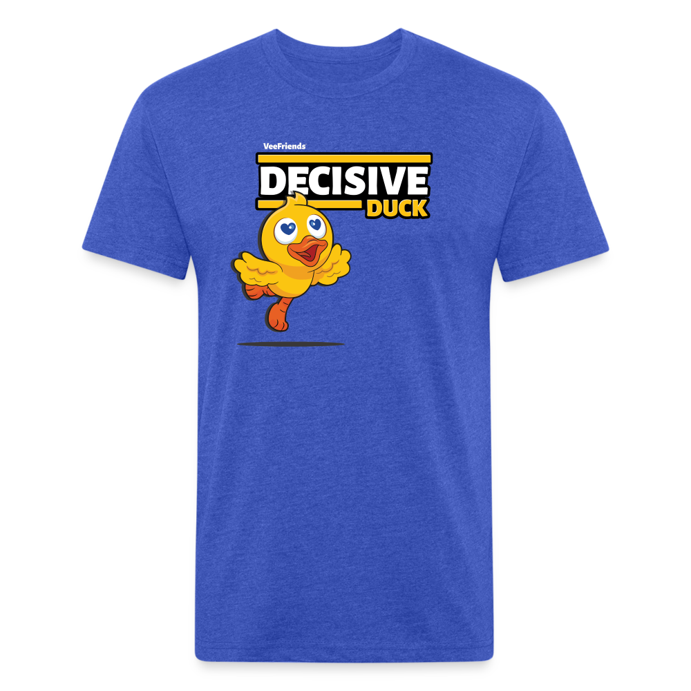 Decisive Duck Character Comfort Adult Tee - heather royal