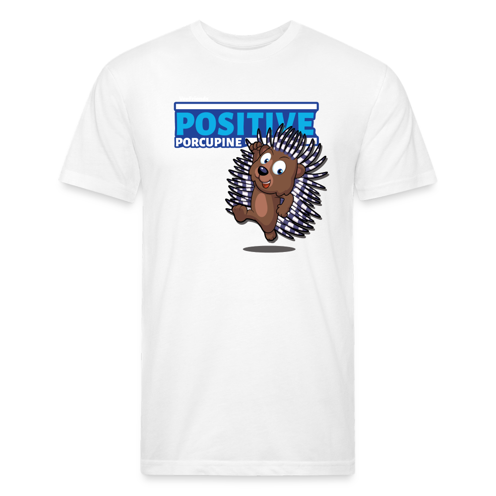 Positive Porcupine Character Comfort Adult Tee - white