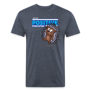 
            
                Load image into Gallery viewer, Positive Porcupine Character Comfort Adult Tee - heather navy
            
        