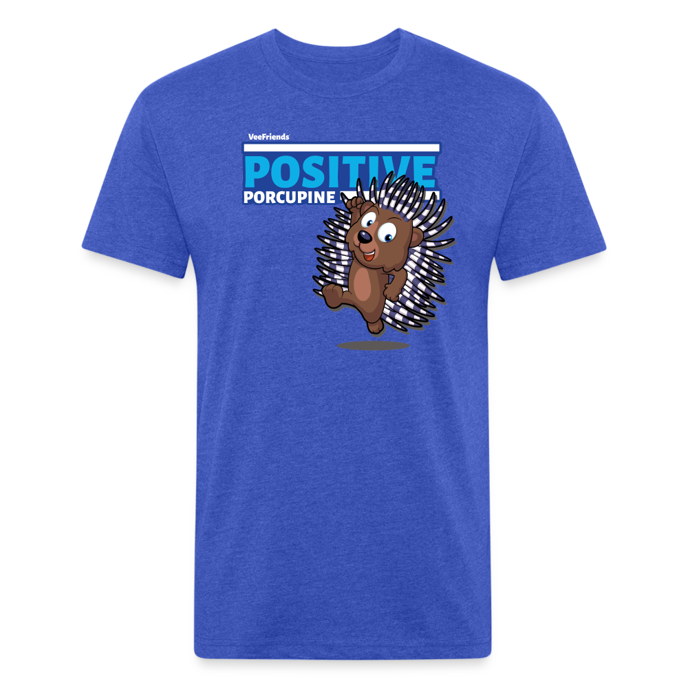 Positive Porcupine Character Comfort Adult Tee - heather royal