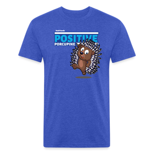 Positive Porcupine Character Comfort Adult Tee - heather royal