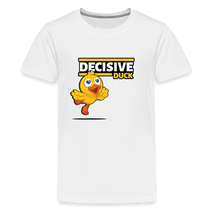 
            
                Load image into Gallery viewer, Decisive Duck Character Comfort Kids Tee - white
            
        