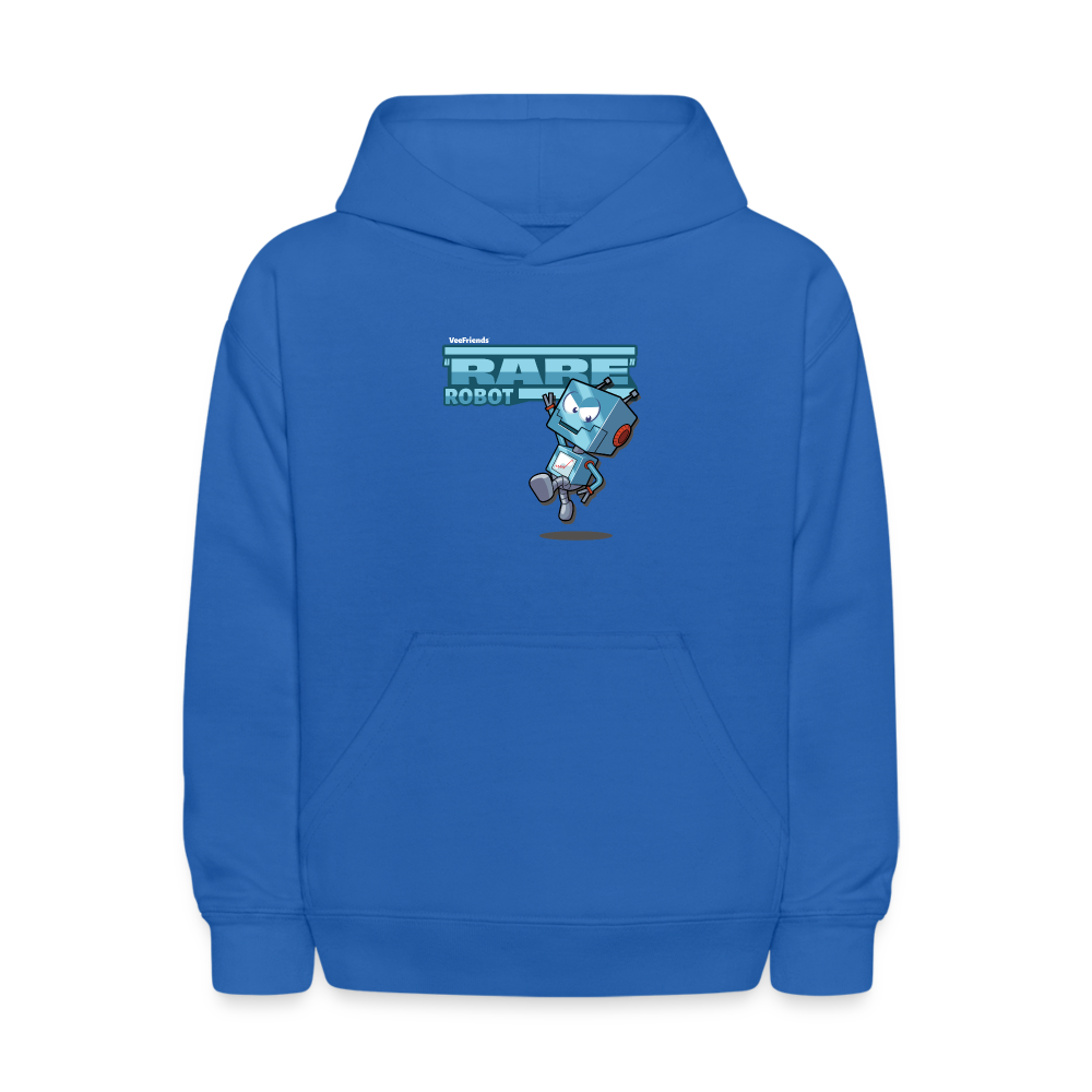 "Rare" Robot Character Comfort Kids Hoodie - royal blue