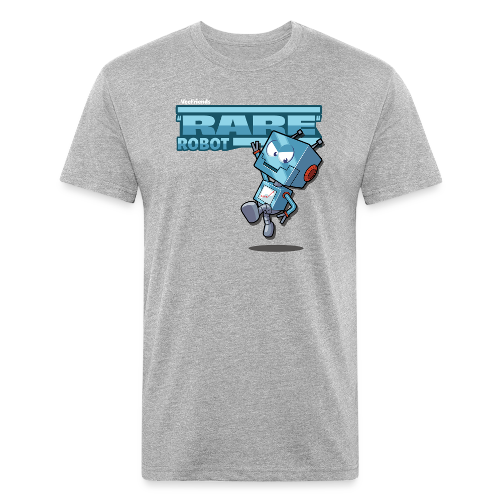 "Rare" Robot Character Comfort Adult Tee - heather gray