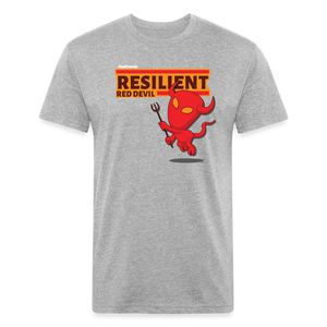 Resilient Red Devil Character Comfort Adult Tee - heather gray