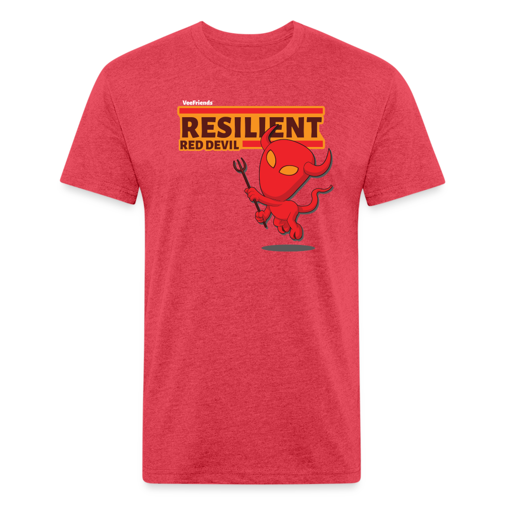 Resilient Red Devil Character Comfort Adult Tee - heather red