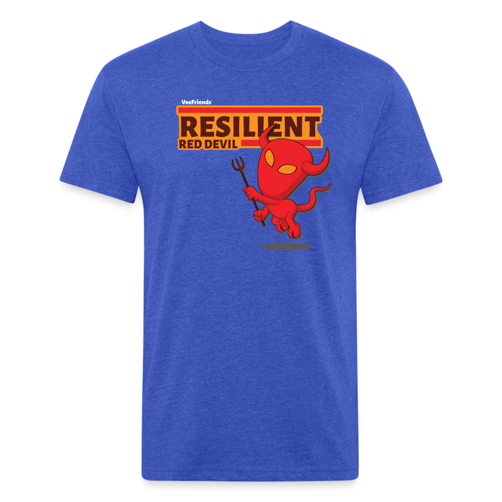 Resilient Red Devil Character Comfort Adult Tee - heather royal
