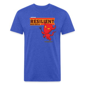 Resilient Red Devil Character Comfort Adult Tee - heather royal