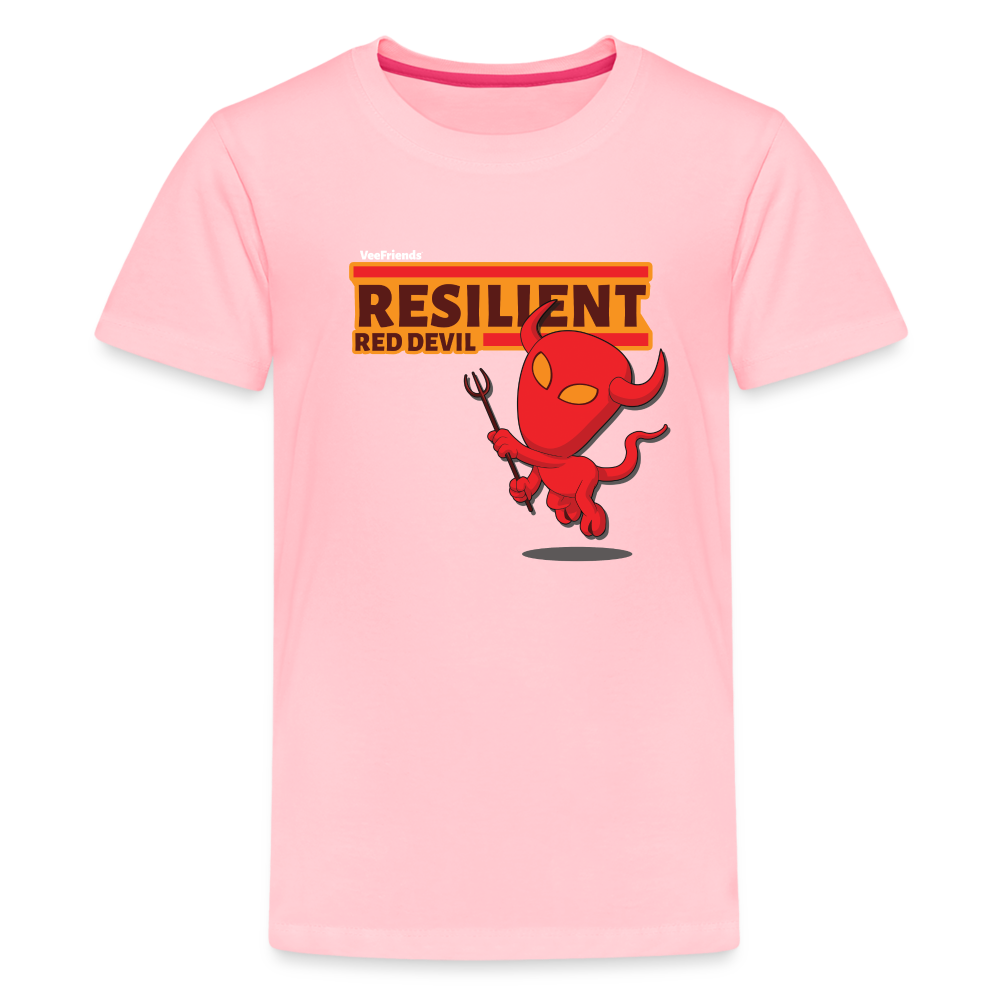 
            
                Load image into Gallery viewer, Resilient Red Devil Character Comfort Kids Tee - pink
            
        