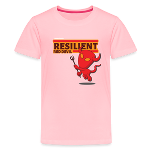 
            
                Load image into Gallery viewer, Resilient Red Devil Character Comfort Kids Tee - pink
            
        