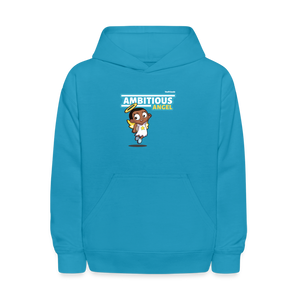 
            
                Load image into Gallery viewer, Ambitious Angel Character Comfort Kids Hoodie - turquoise
            
        