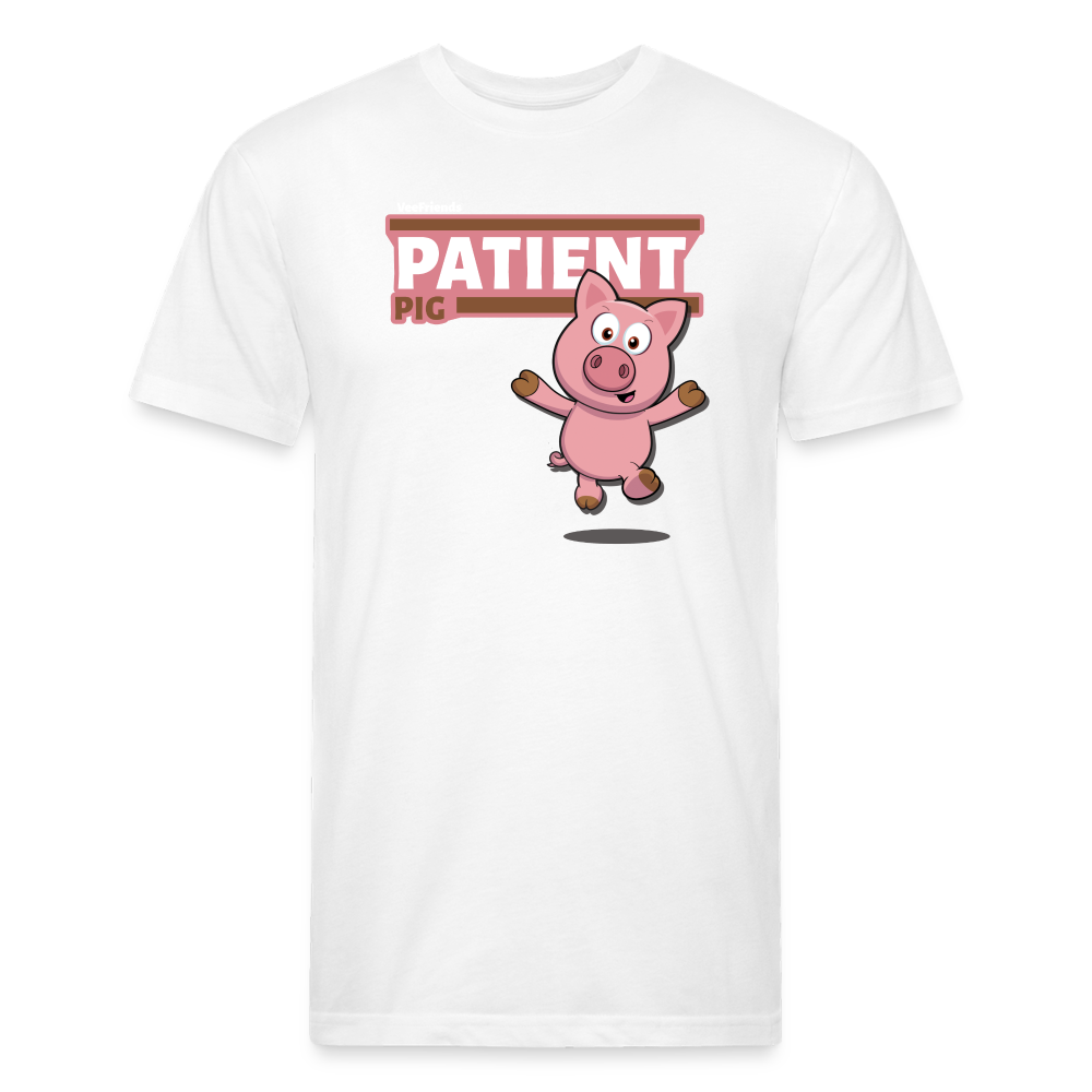 Patient Pig Character Comfort Adult Tee - white