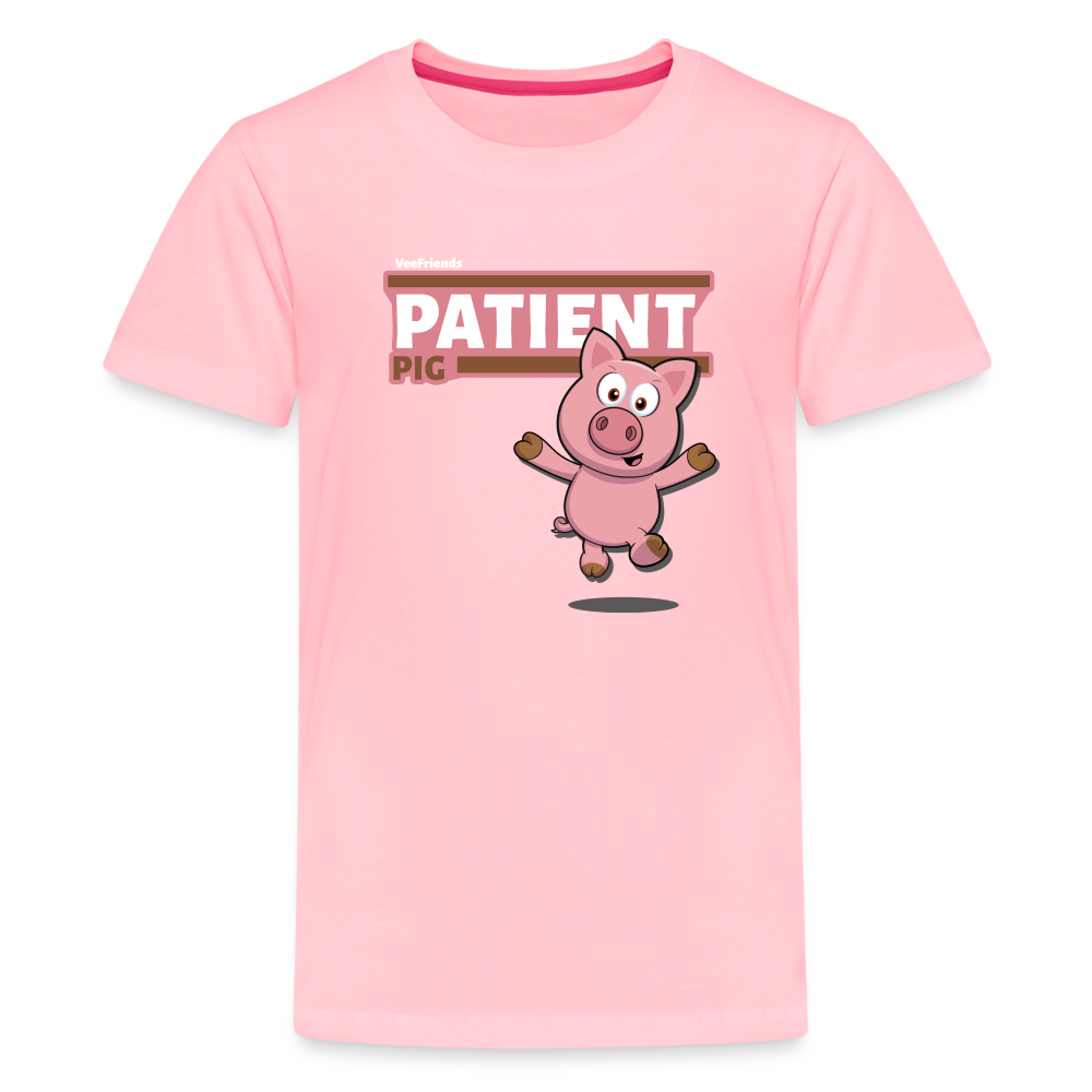 
            
                Load image into Gallery viewer, Patient Pig Character Comfort Kids Tee - pink
            
        