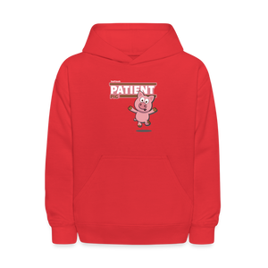 
            
                Load image into Gallery viewer, Patient Pig Character Comfort Kids Hoodie - red
            
        