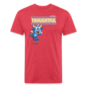 Thoughtful Three Horned Harpik Character Comfort Adult Tee - heather red