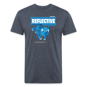 
            
                Load image into Gallery viewer, Reflective Rhinoceros Character Comfort Adult Tee - heather navy
            
        