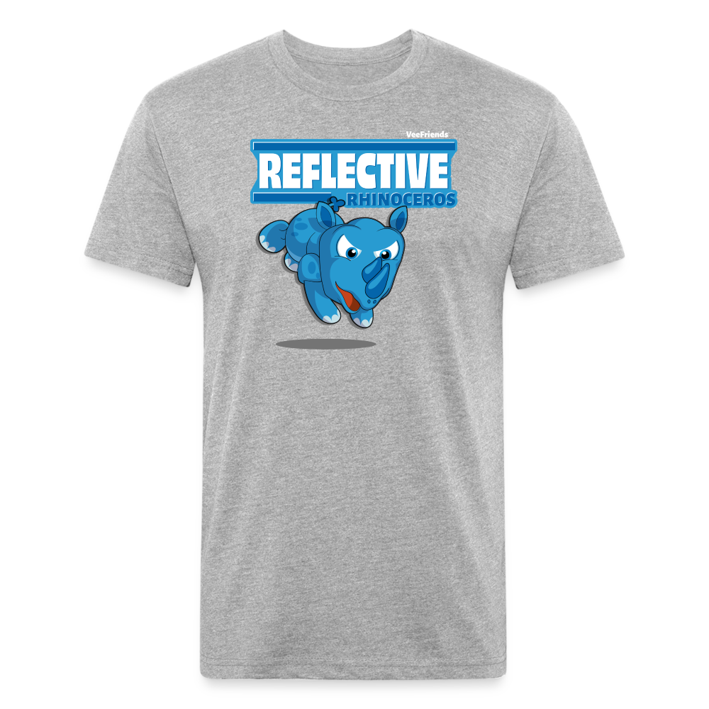 Reflective Rhinoceros Character Comfort Adult Tee - heather gray