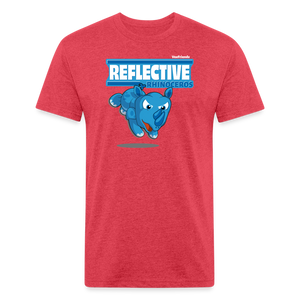 Reflective Rhinoceros Character Comfort Adult Tee - heather red