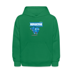 Reflective Rhinoceros Character Comfort Kids Hoodie - kelly green