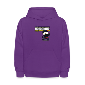 Notorious Ninja Character Comfort Kids Hoodie - purple
