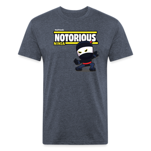 Notorious Ninja Character Comfort Adult Tee - heather navy