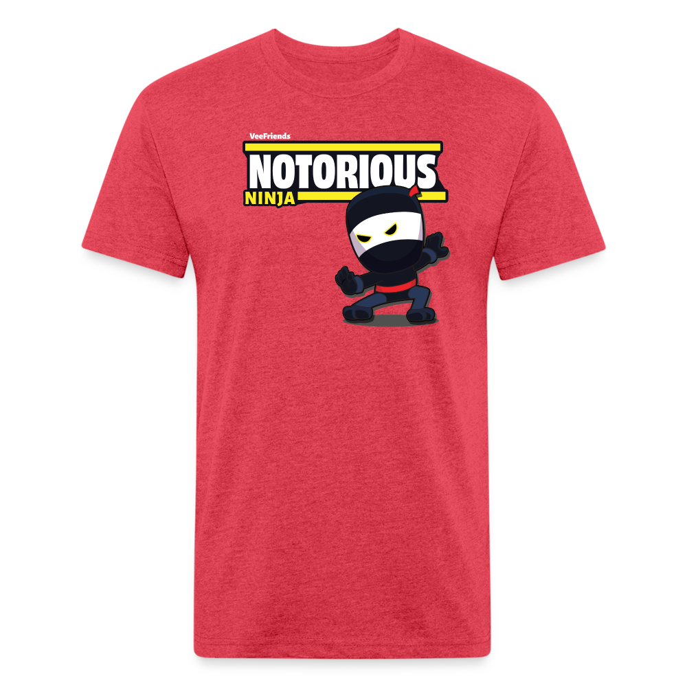 Notorious Ninja Character Comfort Adult Tee - heather red