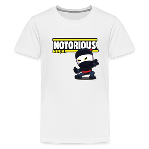 Notorious Ninja Character Comfort Kids Tee - white
