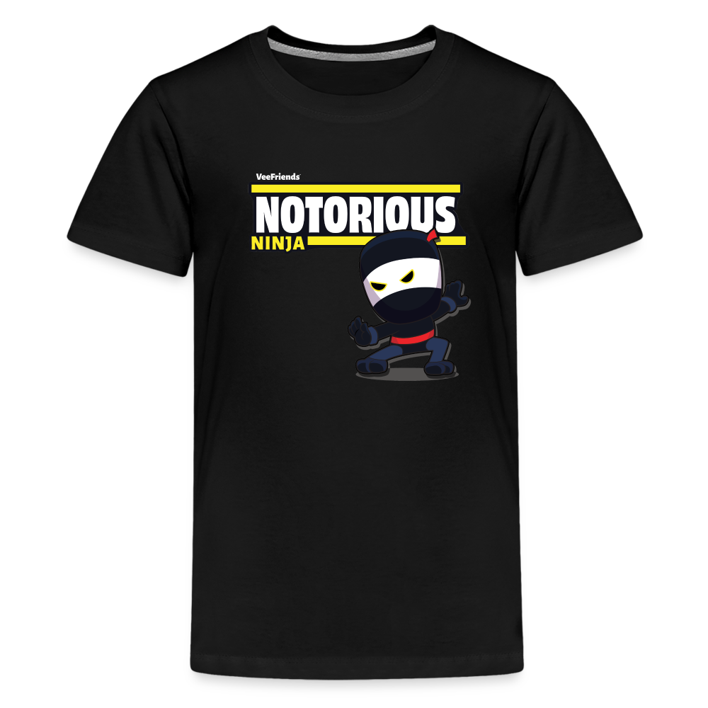 Notorious Ninja Character Comfort Kids Tee - black
