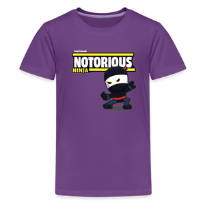 Notorious Ninja Character Comfort Kids Tee - purple