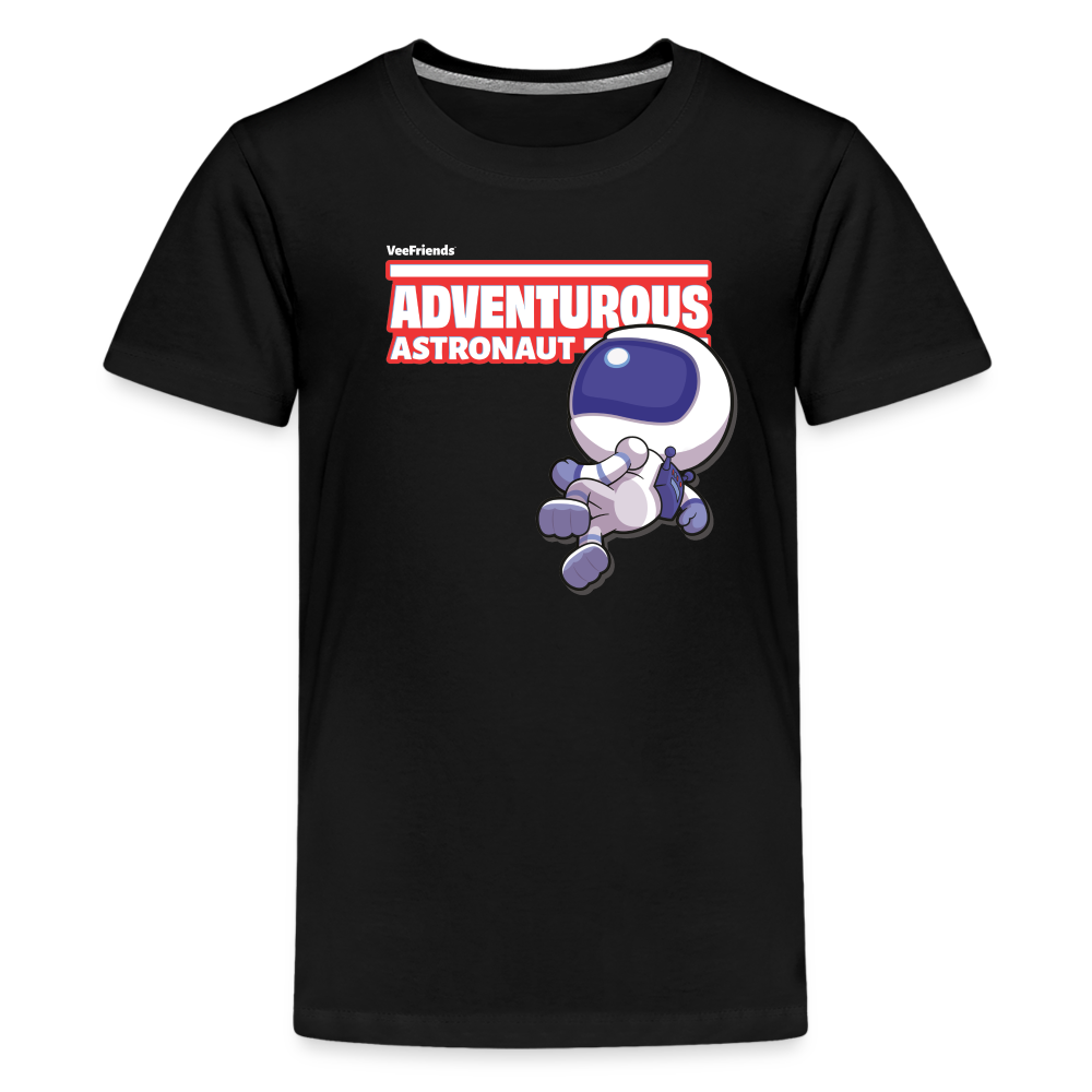 Adventurous Astronaut Character Comfort Kids Tee - black