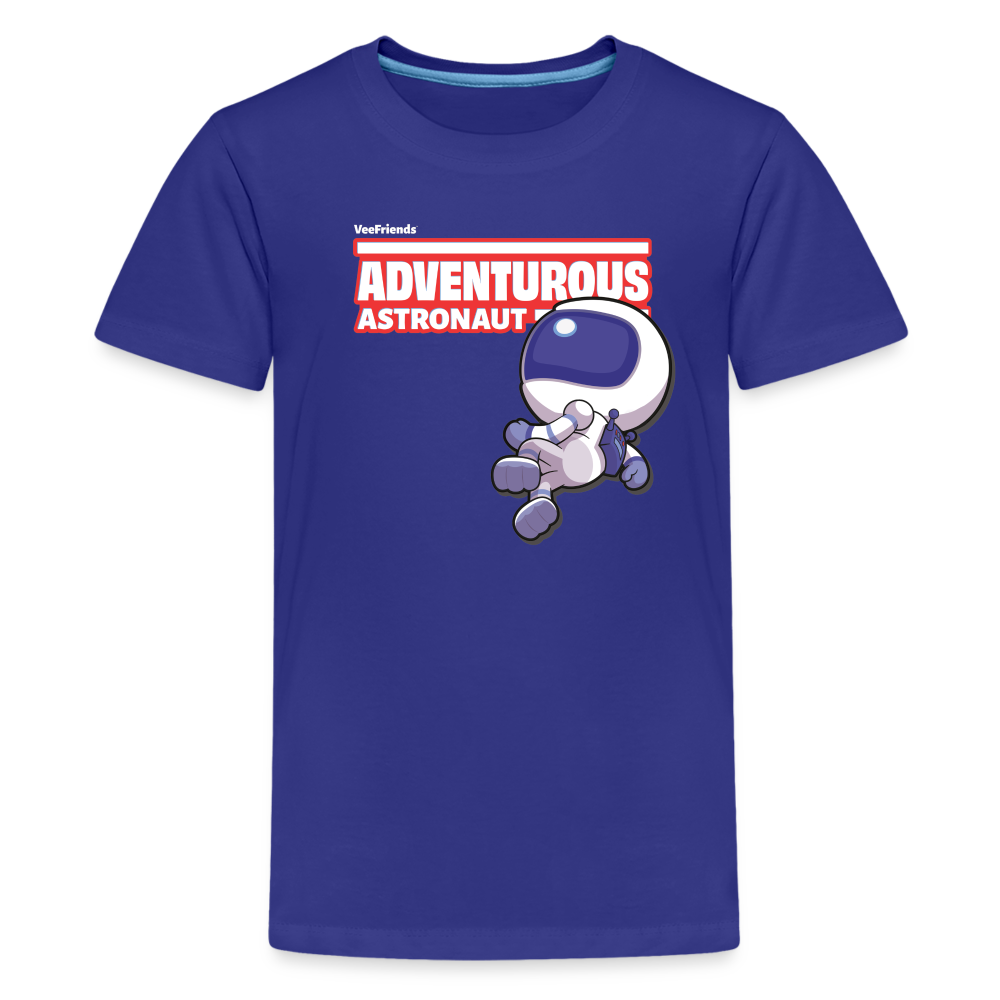 Adventurous Astronaut Character Comfort Kids Tee - royal blue