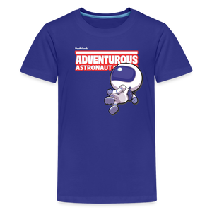 Adventurous Astronaut Character Comfort Kids Tee - royal blue