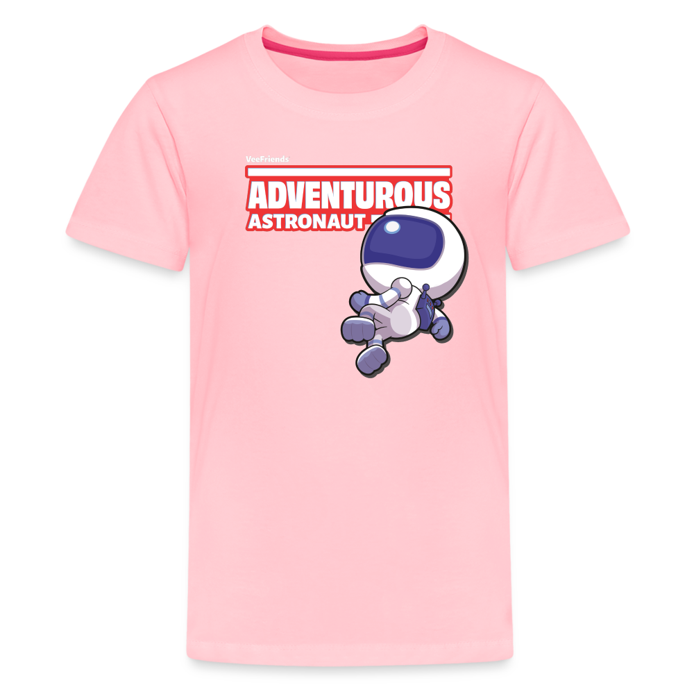 Adventurous Astronaut Character Comfort Kids Tee - pink