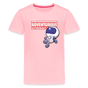 Adventurous Astronaut Character Comfort Kids Tee - pink