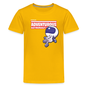 Adventurous Astronaut Character Comfort Kids Tee - sun yellow