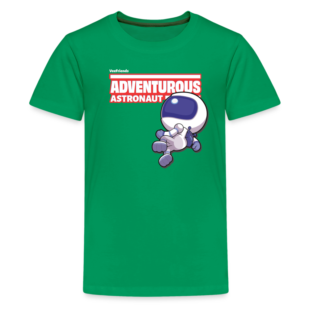 Adventurous Astronaut Character Comfort Kids Tee - kelly green