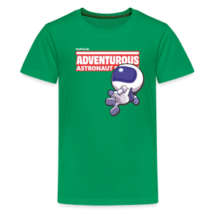 Adventurous Astronaut Character Comfort Kids Tee - kelly green