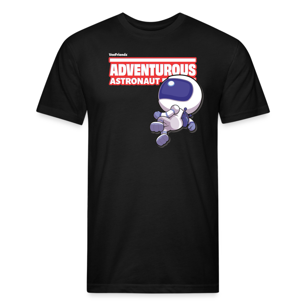 Adventurous Astronaut Character Comfort Adult Tee - black