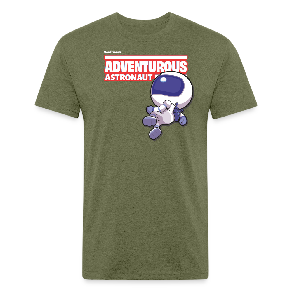 Adventurous Astronaut Character Comfort Adult Tee - heather military green