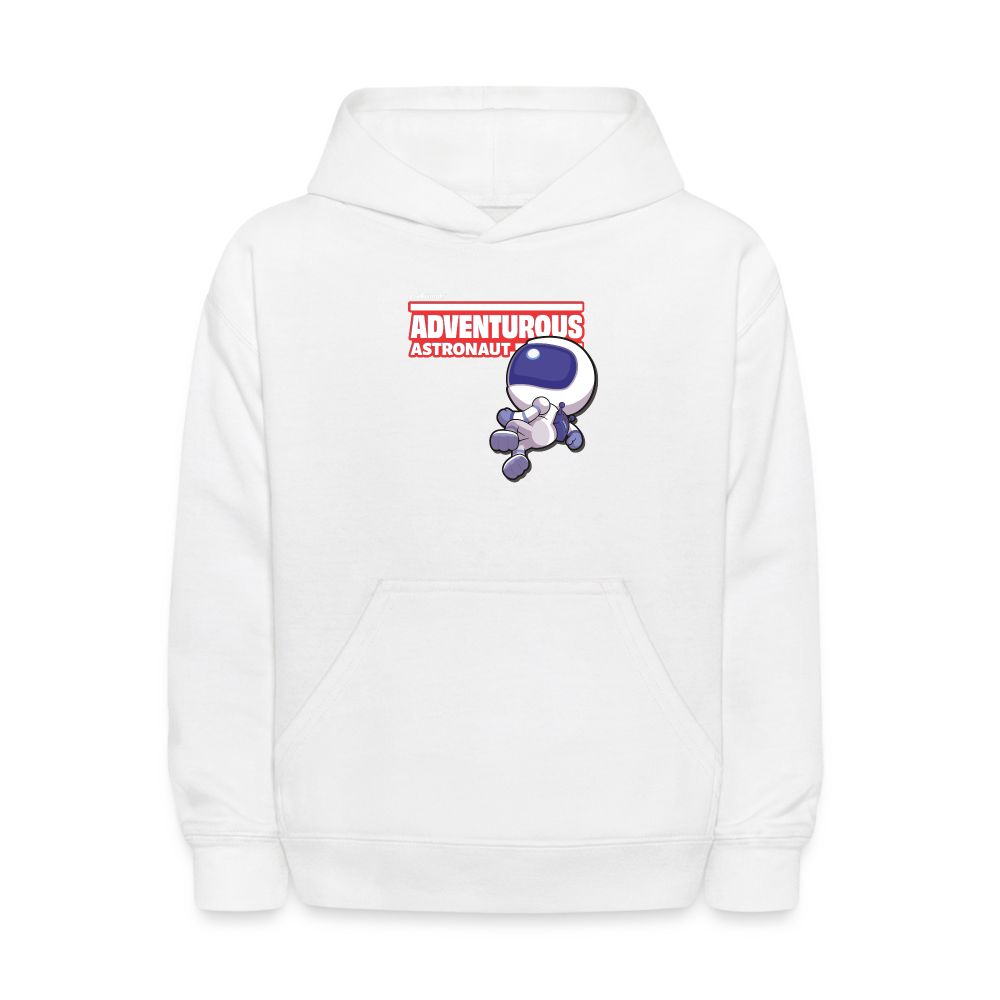 Adventurous Astronaut Character Comfort Kids Hoodie - white